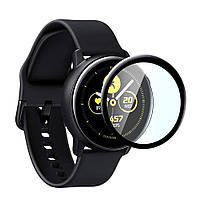 Захисне скло 3D з рамкою для смарт годинника Samsung Watch Gear S4 44 мм (1 шт.), фото 3