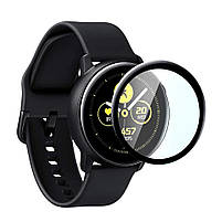 Захисне скло 3D з рамкою для смарт годинника Samsung Watch Gear S4 44 мм (1 шт.), фото 4