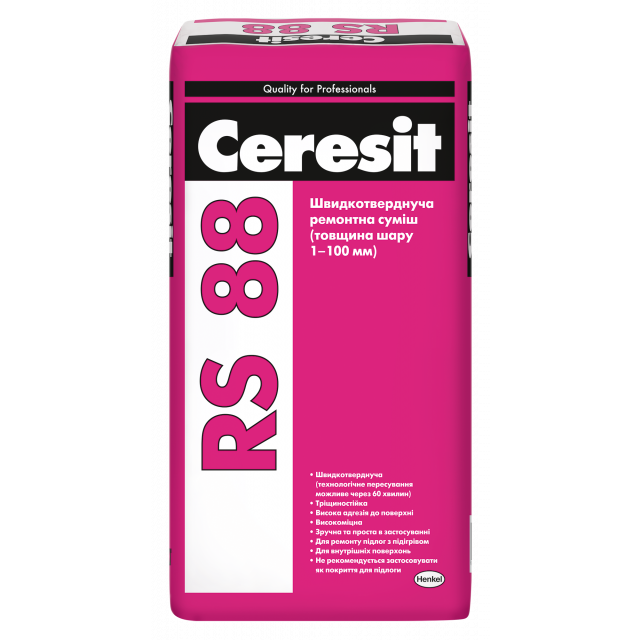 Ceresit RS 88 Швидкісна ремонтна суміш 1-100 мм, 25 кг