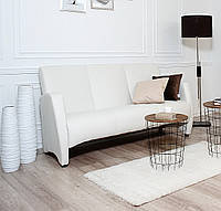 Офисный диван трехместный EW Синди белый. Диваны офисные мягкие. Диван для дома и офиса. Не раскладной