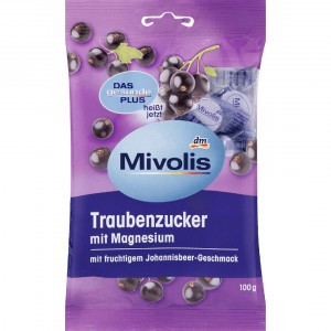 Декстроза Mivolis Traubenzucker mit Magnesium, 100 г (30шт)