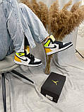 Чоловічі / жіночі кросівки Nike Air Jordan 1 Retro HIGH VOLT / GOLD | Найк Аір Джордан 1, фото 4