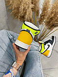 Чоловічі / жіночі кросівки Nike Air Jordan 1 Retro HIGH VOLT / GOLD | Найк Аір Джордан 1, фото 5