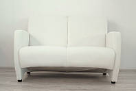 Офисный диван двухместный EW Синди белый. Диваны офисные мягкие. Диван для дома и офиса. Не раскладной