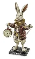 Фігура кролика з великодніми годинами 30х18см Статуетка Бренд Європи