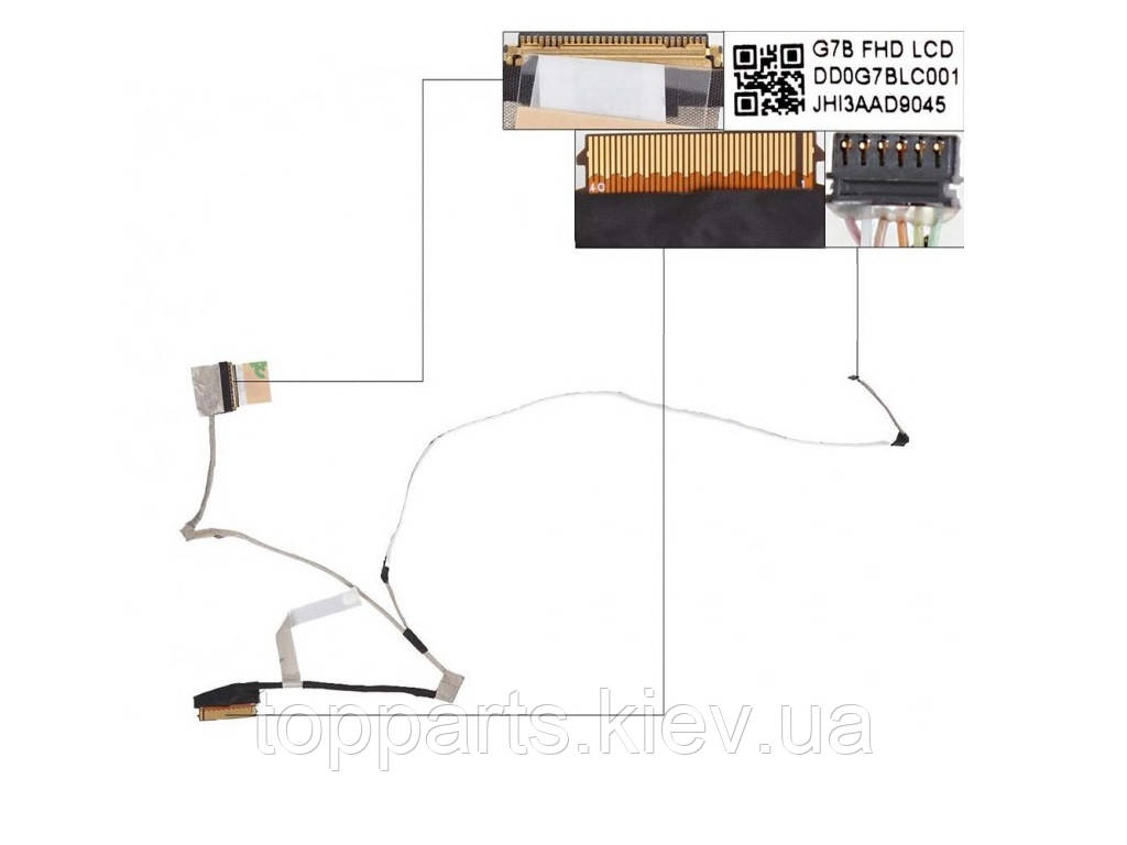 Шлейф матриці для ноутбуків HP Pavilion 15-CS, 15-CW, 15T-CW, 30pin