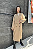 Актуальне зимове якісне довге двобортне пальто, фото 8