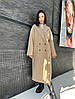 Актуальне зимове якісне довге двобортне пальто, фото 4