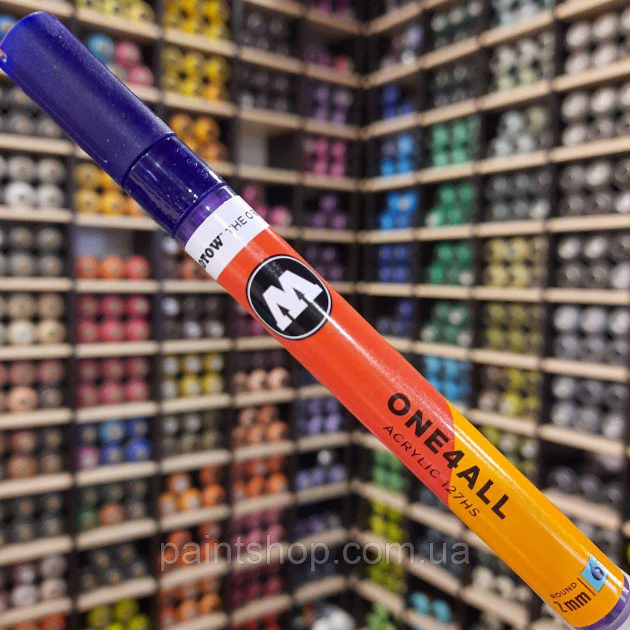 Акриловий маркер Molotow ONE4ALL 127HS Violet Dark (Фіолетовий) 2 мм