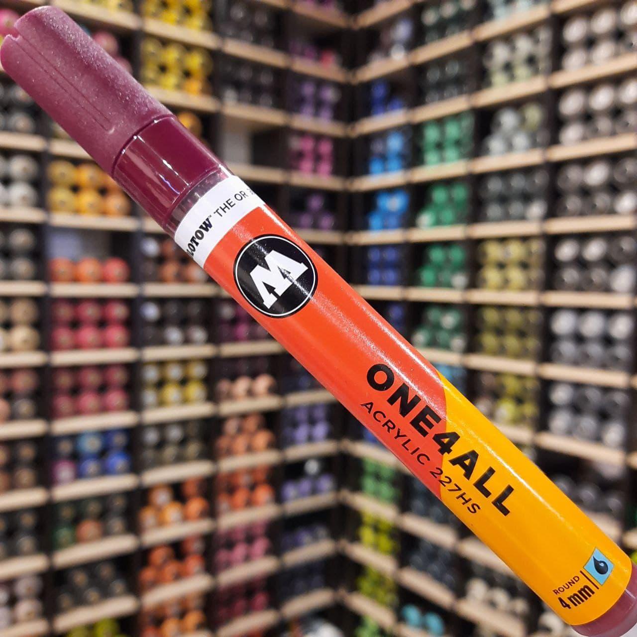 Акриловий маркер Molotow ONE4ALL 227HS Burgandy (Бордовий) 4 мм, фото 1