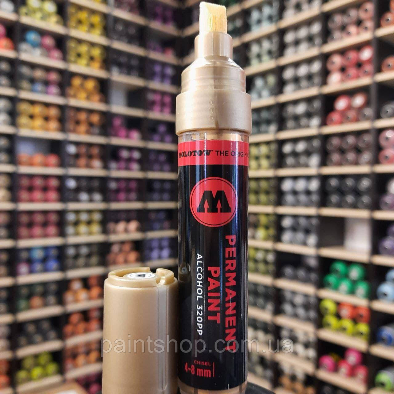Маркер спиртовий Molotow 320PP Gold (Золото) 4-8 мм