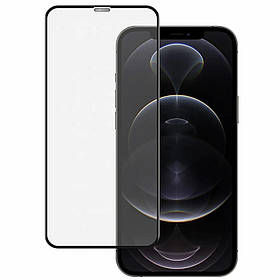 Защитное стекло iPhone 13, 13 Pro, iPhone 14 Mietubl Super протиударне Full Glue Black чорне