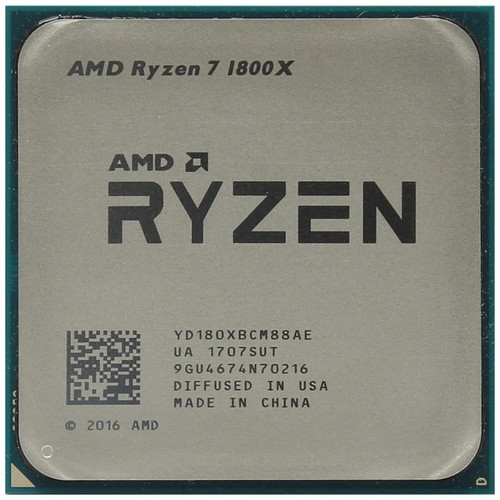 Процесор AMD Ryzen 7 1800X 3.6GHz/16M (YD180XBCM88AE) sAM4, tray