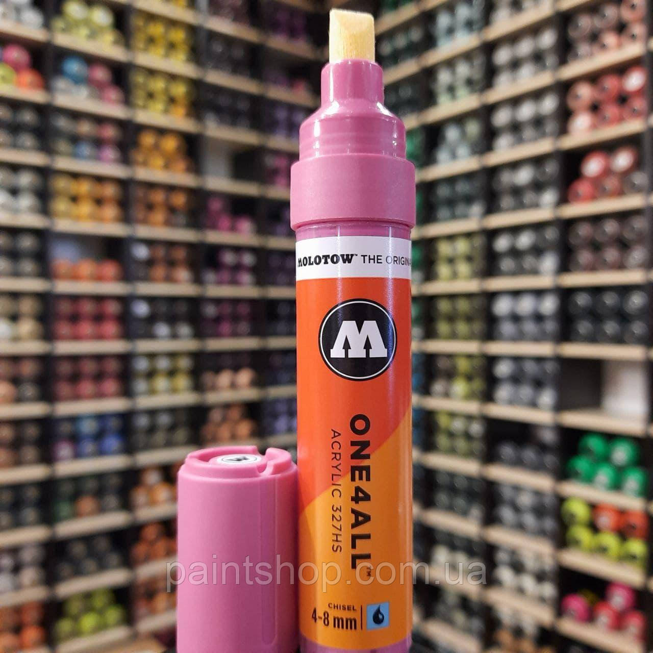 Акриловий маркер Molotow ONE4ALL 327HS Fuchsia Pink (Рожевий) 4-8 мм