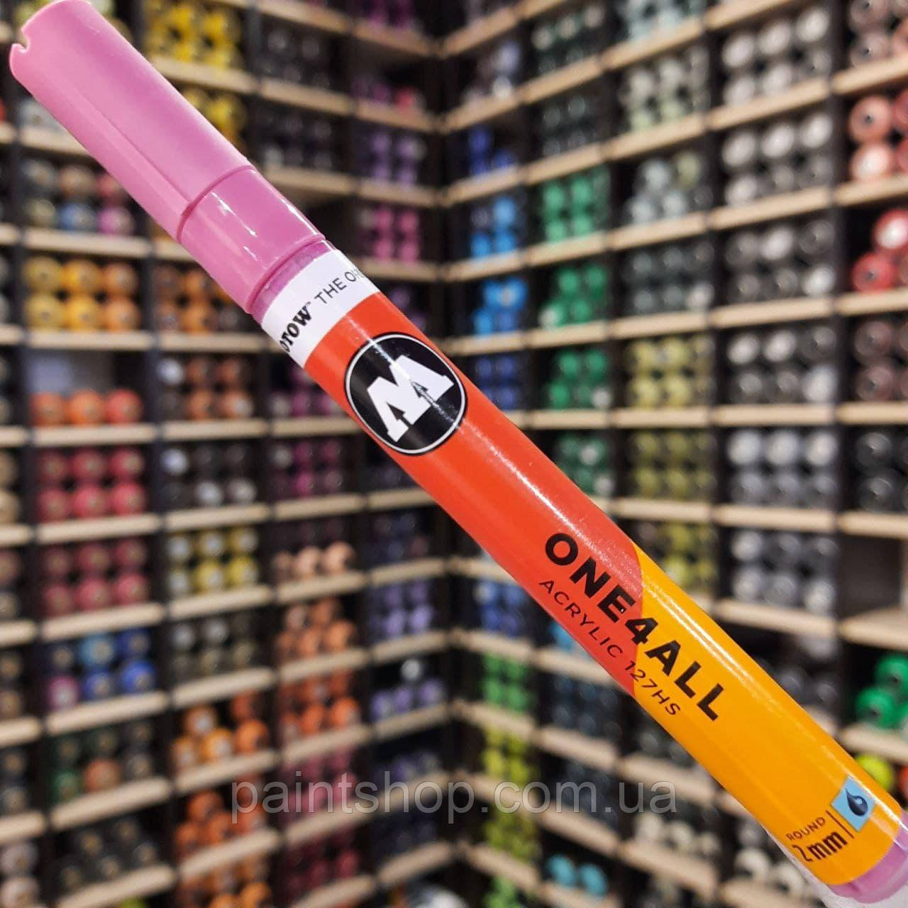 Акриловий маркер Molotow ONE4ALL 127HS Fuchsia Pink (Рожевий) 2 мм