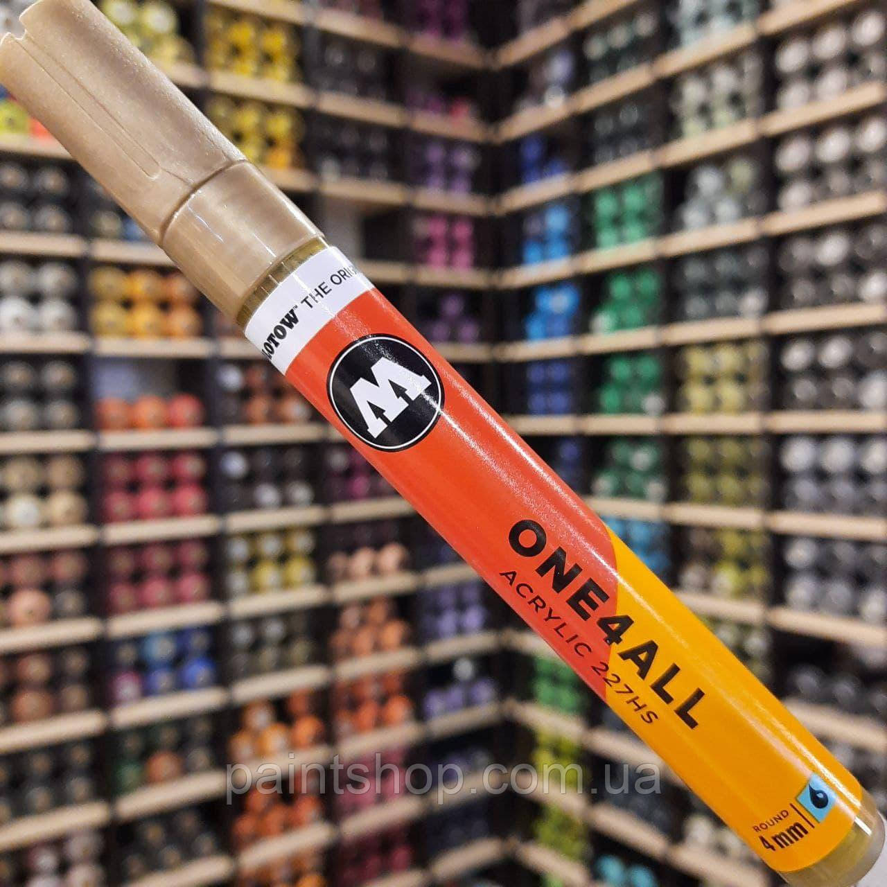 Акриловий маркер Molotow ONE4ALL 227HS Metallic Gold (Золото) 4 мм