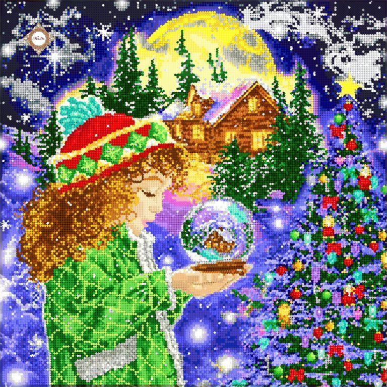 Схема для вишивки бісером СЛ-3425 Різдвяне диво, фото 1