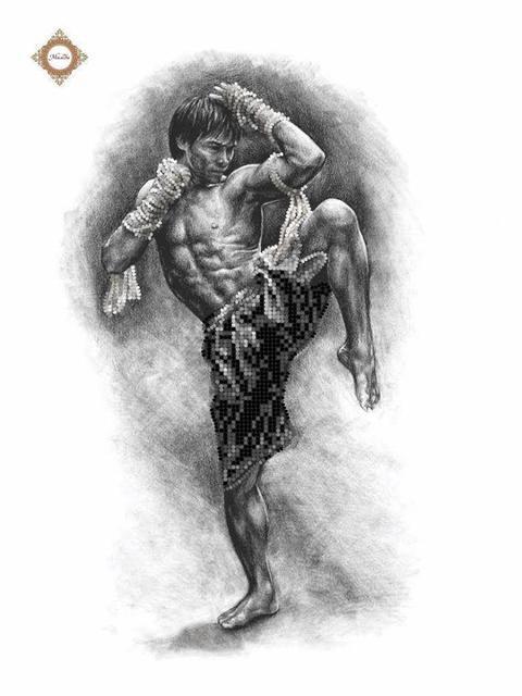 Схема для вишивання бісером СЛ-3346. МУАЙ-ТАЙ, фото 1