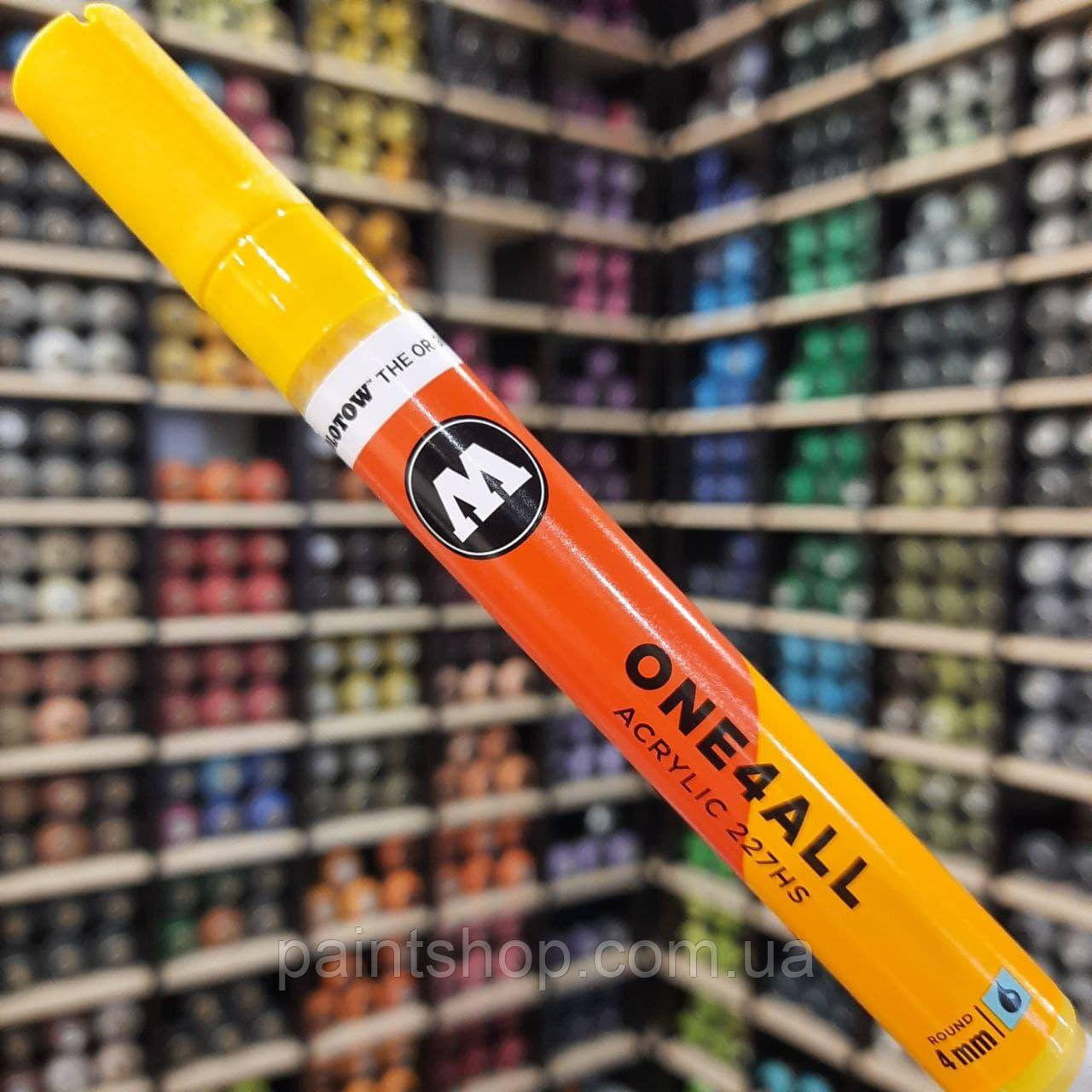 Акриловий маркер Molotow ONE4ALL 227HS Zinc Yellow (Жовтий) 4 мм