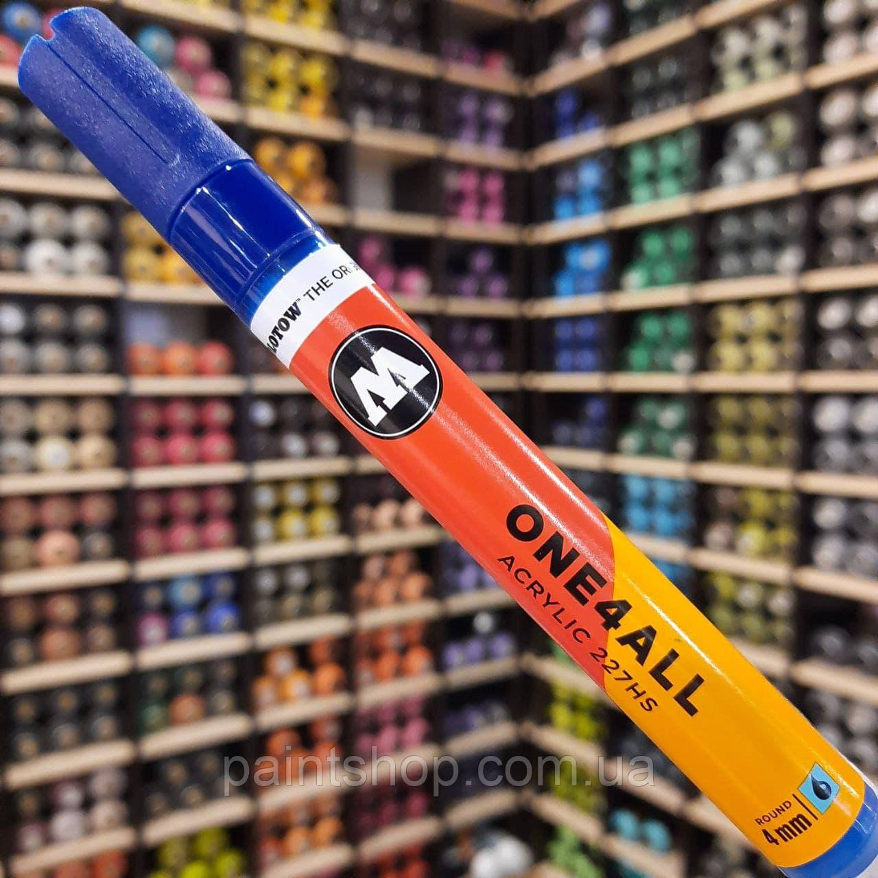 Акриловий маркер Molotow ONE4ALL 227HS True Blue (Блакитний) 4 мм