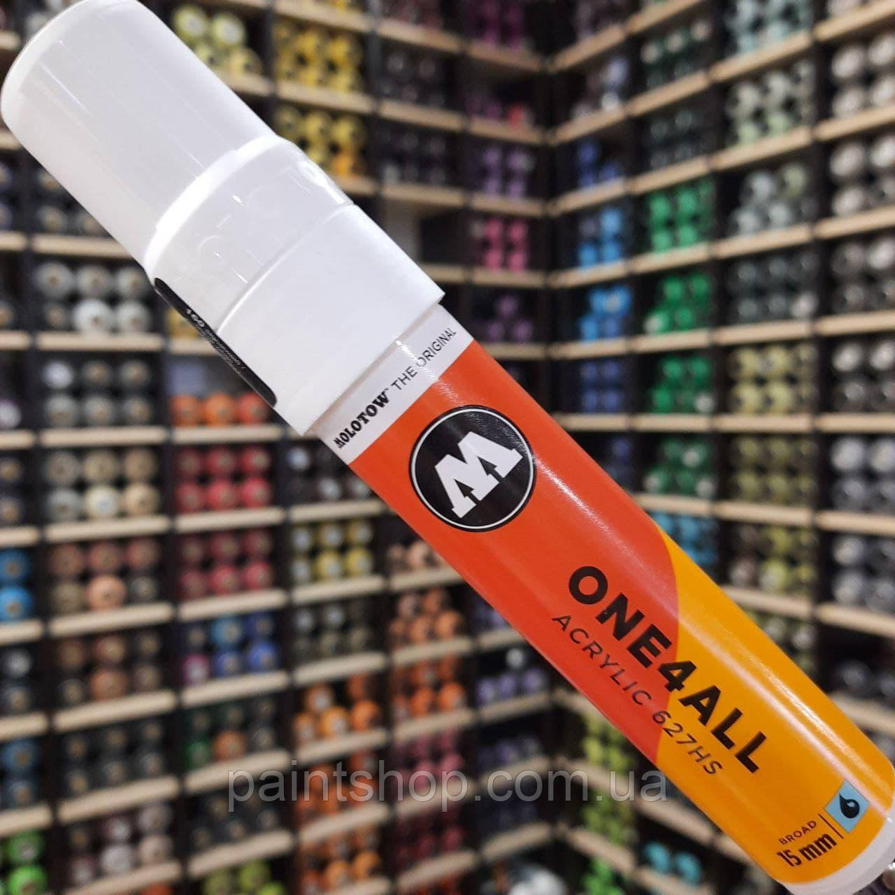 Акриловий маркер Molotow ONE4ALL 627HS Signal White (Білий) 15 мм