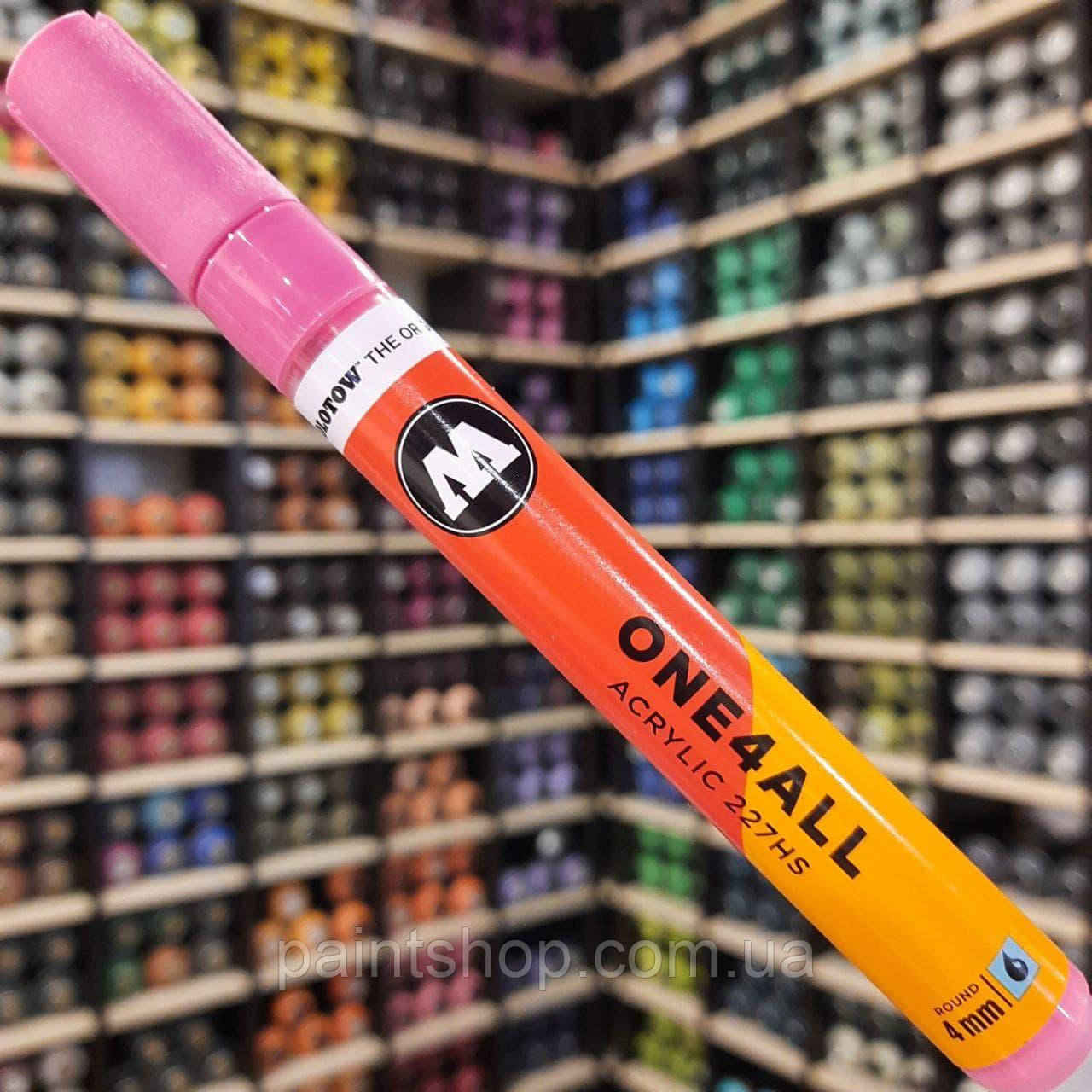 Акриловий маркер Molotow ONE4ALL 227HS Neon Pink (Рожевий) 4 мм