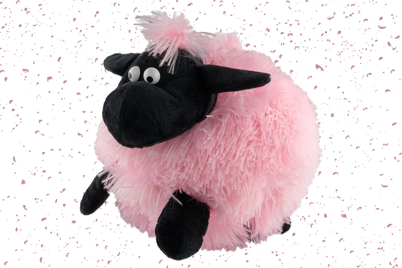 М'яка іграшка "Овечка" у формі кулі 30*27*20 см, фото 1