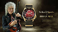 Чоловічий годинник Seiko 5 Sports Queen Brian May Limited Edition SRPH80K1 SRPH80K SRPH80 SBSA160, фото 2