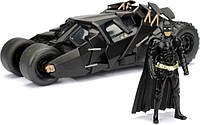 Машина металлическая Jada Бэтмен (2008) Бэтмобиль Темного Рыцаря + фигурка Бэтмена 1:24 (253215005)