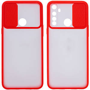 Чохол Camshield mate TPU зі шторкою для камери для Xiaomi Redmi Note 8 / Note 8 2021 Червоний
