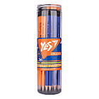 Олівець чорнографітний YES Erudite трикутний з ластиком, фото 3