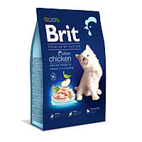 Сухой корм для котят Brit Premium by Nature с курицей 8кг