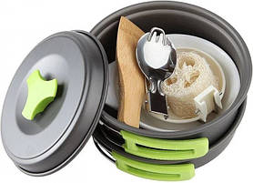 Набір посуду MalloMe Camping Cookware Mess Kit Gear для кемпінгу