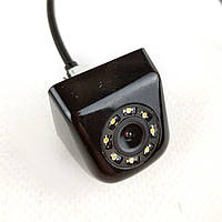 Камера паркування заднього виду LUXUR 8 Led підсвічування 4pin AV Black Чорний
