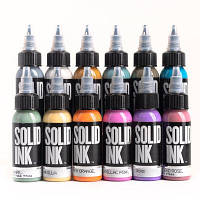 Сет (набор) краски SOLID INK ART DECO SET 12 цветов по 1 унц (30мл)