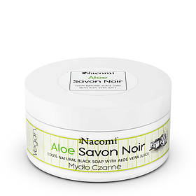 Чорне мило із соком алоє віра Nacomi Savon Noir Natural Black Soap with Aloe Vera Juice 125 г