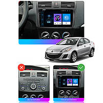 Штатна магнітола Lesko для Mazda 3 II (BL) 2008-2011 екран 9" 1/16Gb/ Wi-Fi Optima GPS мазда 1 шт., фото 6