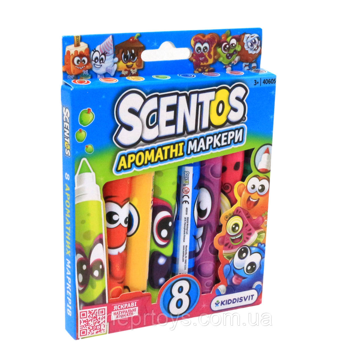 Набір для творчості ароматні фломастери Scentos Плавна лінія 8 шт. (40605), фото 1