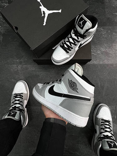 Мужские и женские кроссовки Nike Air Jordan 1 High Retro Night Gray ...