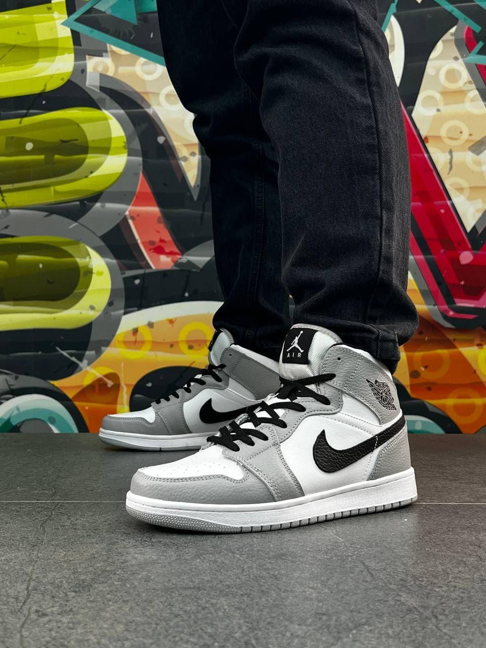 Мужские и женские кроссовки Nike Air Jordan 1 High Retro Night Gray ...