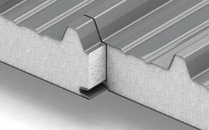 Покрівельні сендвіч-панелі 100 мм з наповнювачем з пінополістиролу від виробника