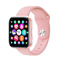 Умные смарт часы женские Smart Watch T99S голосовой вызов два браслета розовые Pink
