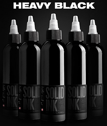 Тату фарба SOLID INK BLACK LABEL HEAVY BLACK  1 унц (30мл)