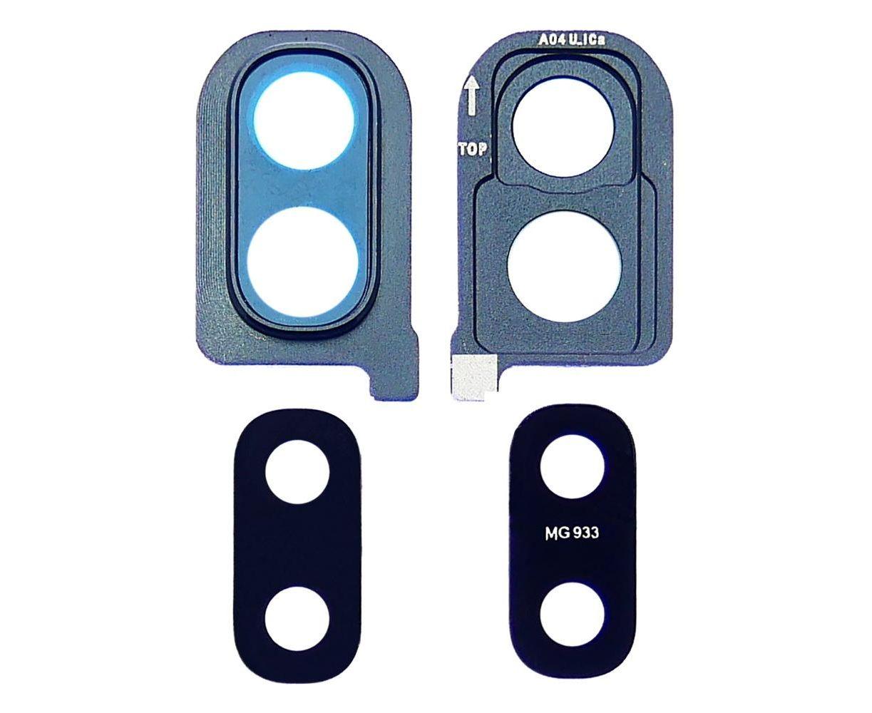 Скло камери для Samsung A405 Galaxy A40 (2019) із сірою рамкою, фото 1