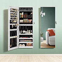 Дзеркало шафи підвісна для біжутерії Білий 108 см