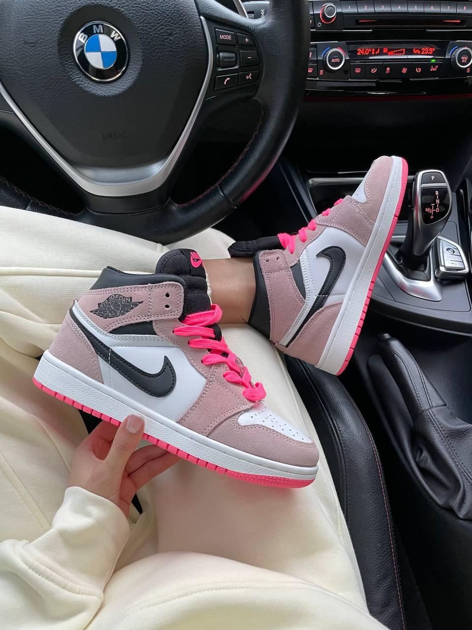 Жіночі кросівки Nike Air Jordan Retro 1 ACID PINK | Найк Аір Джордан 1 Розові