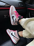 Жіночі кросівки Nike Air Jordan Retro 1 ACID PINK  | Найк Аір Джордан 1 Розові, фото 6