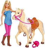 Игровой Набор Барби Верховая Езда Barbie Doll and Horse Playset, FXH13
