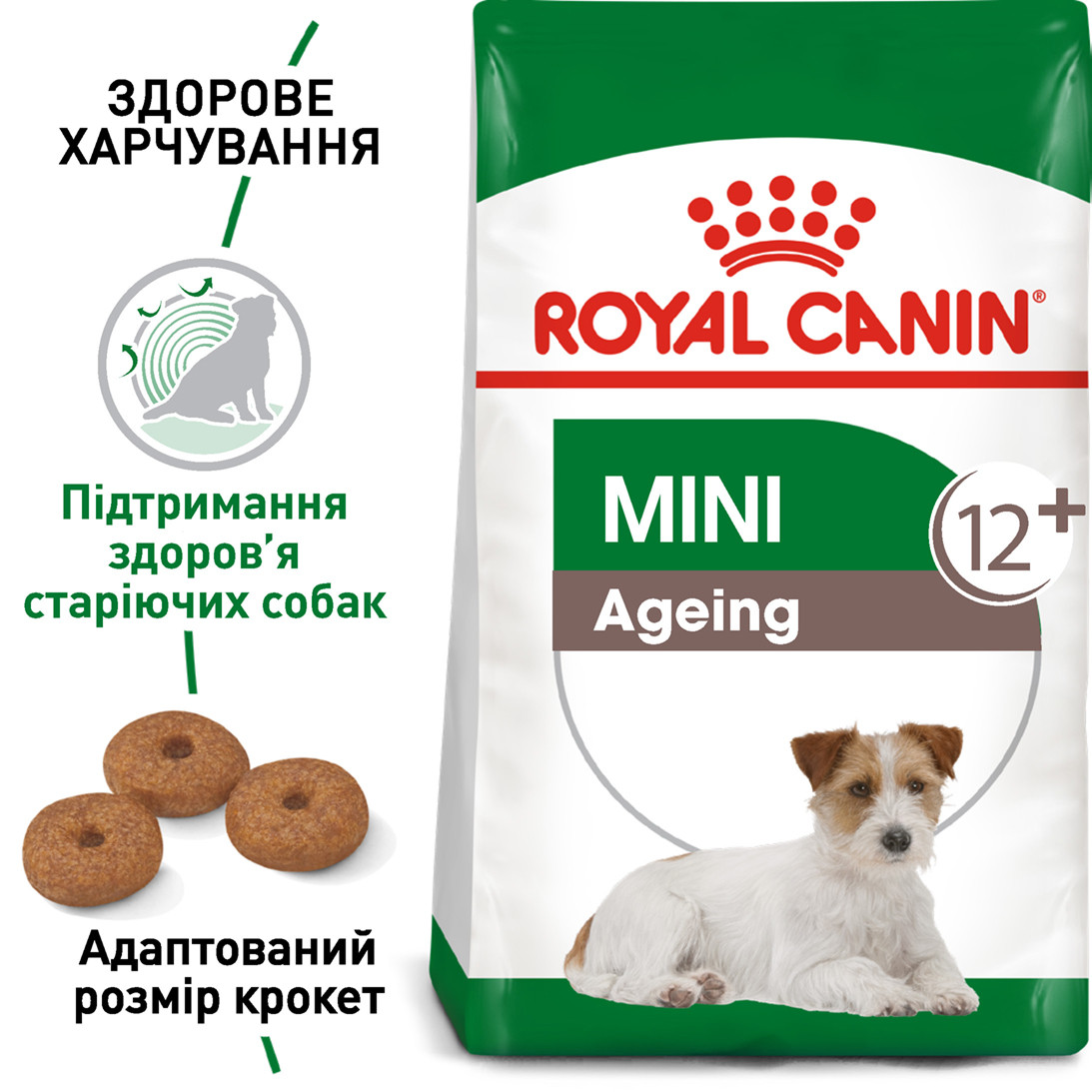 Royal Canin Mini Ageing 12+ сухий корм для собак дрібних порід від 12 років, 0.8КГ