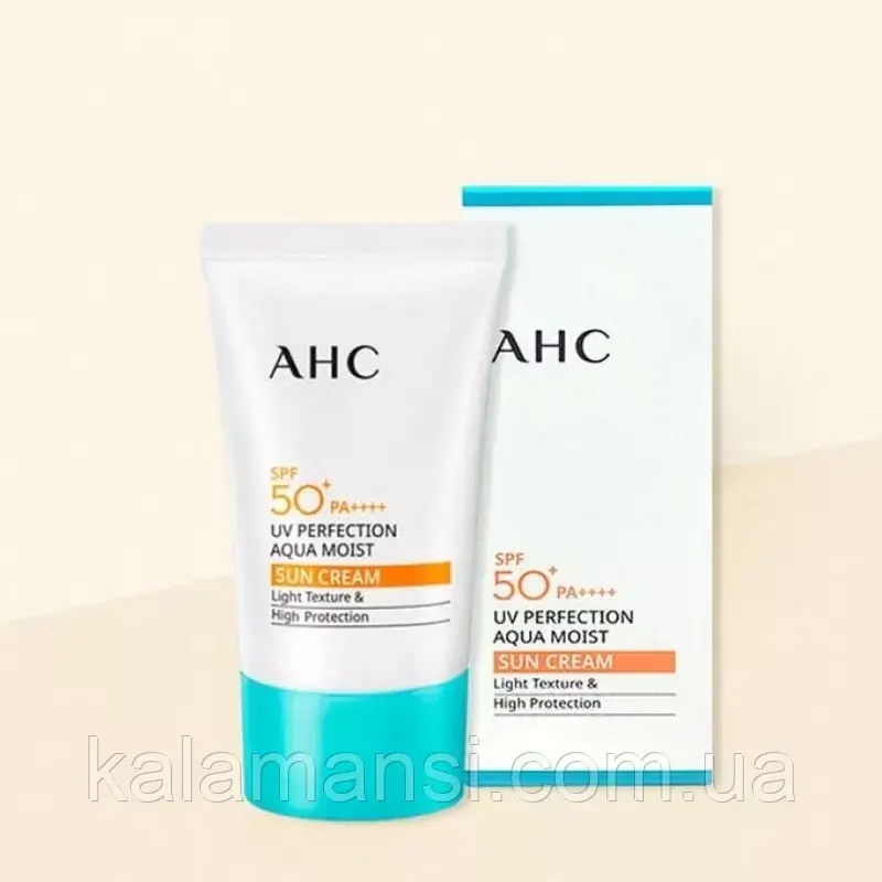 Сонцезахисний зволожуючий крем AHC UV Perfection Aqua Moist Sun Cream SPF 50+ PA++++ 50ml